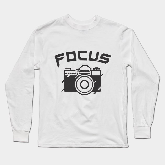 Camera focus design Long Sleeve T-Shirt by cusptees